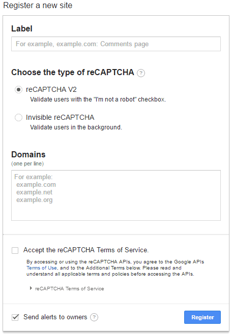 ログイン画面や登録画面に出てくるreCAPTCHAの「私はロボットではありません」の実装には利用するサイトの登録が必要。その登録方法を詳細解説。設定ミスによる不具合の分類、解決方法を解説。