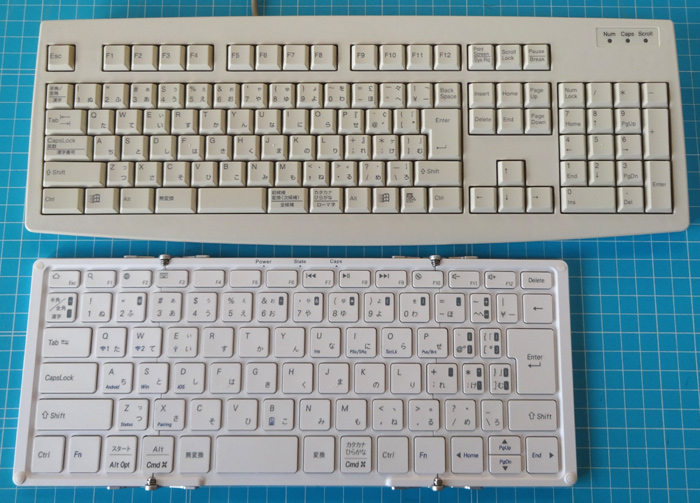 日本語配列折りたたみ式Bluetoothキーボード「MOBO Keyboard（AM-KTF83J）」をレビュー | エス技研